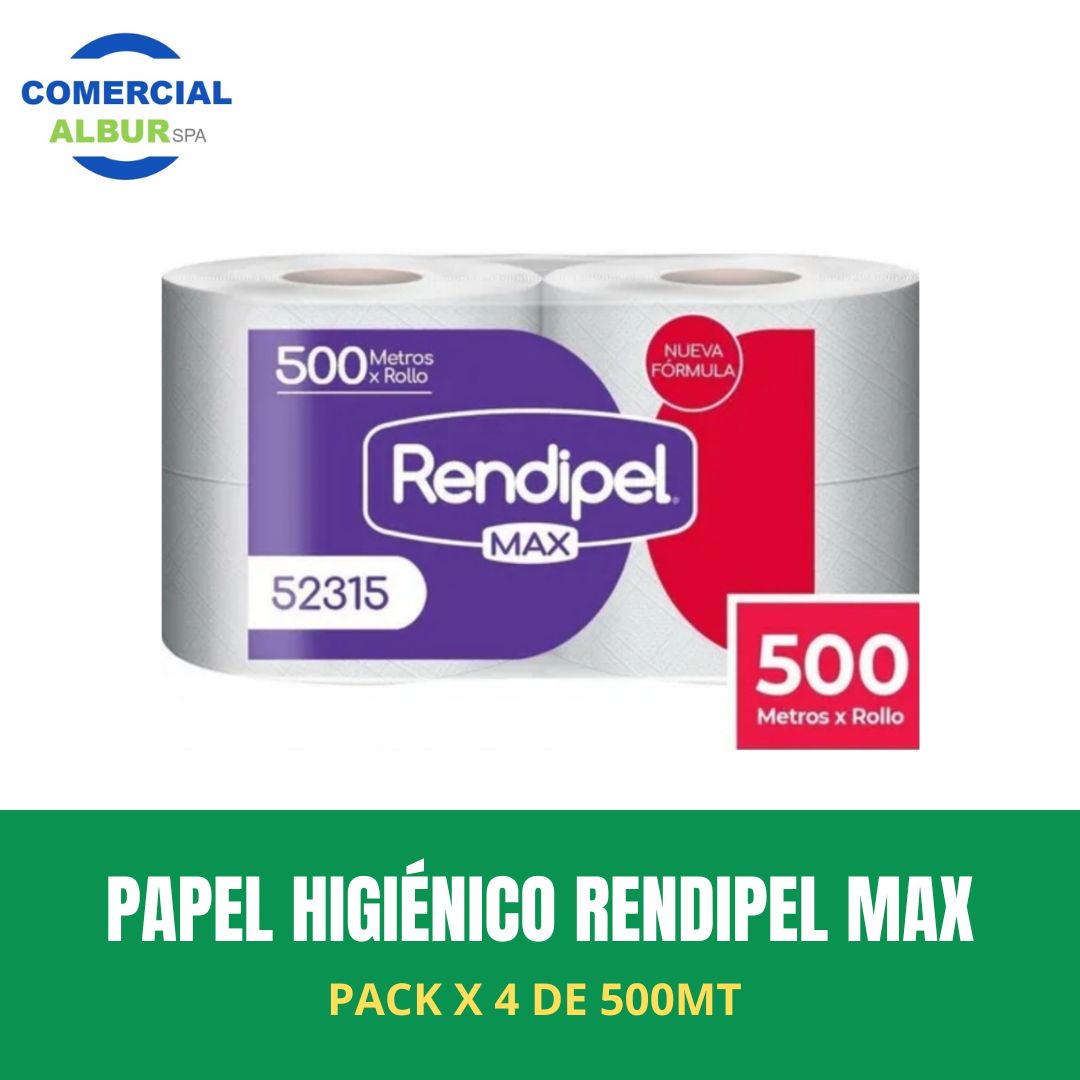 PAPEL HIGIENICO 500 MT - RENDIPEL MAX